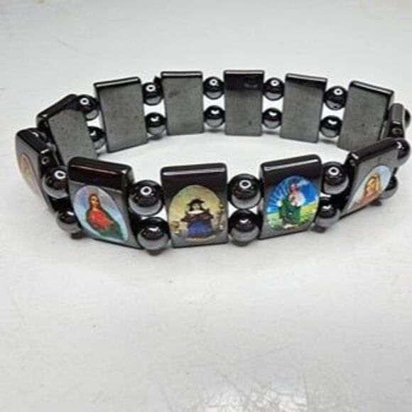 Lot of 2 Stretch Religious Bracelet - Picture 4 of 5